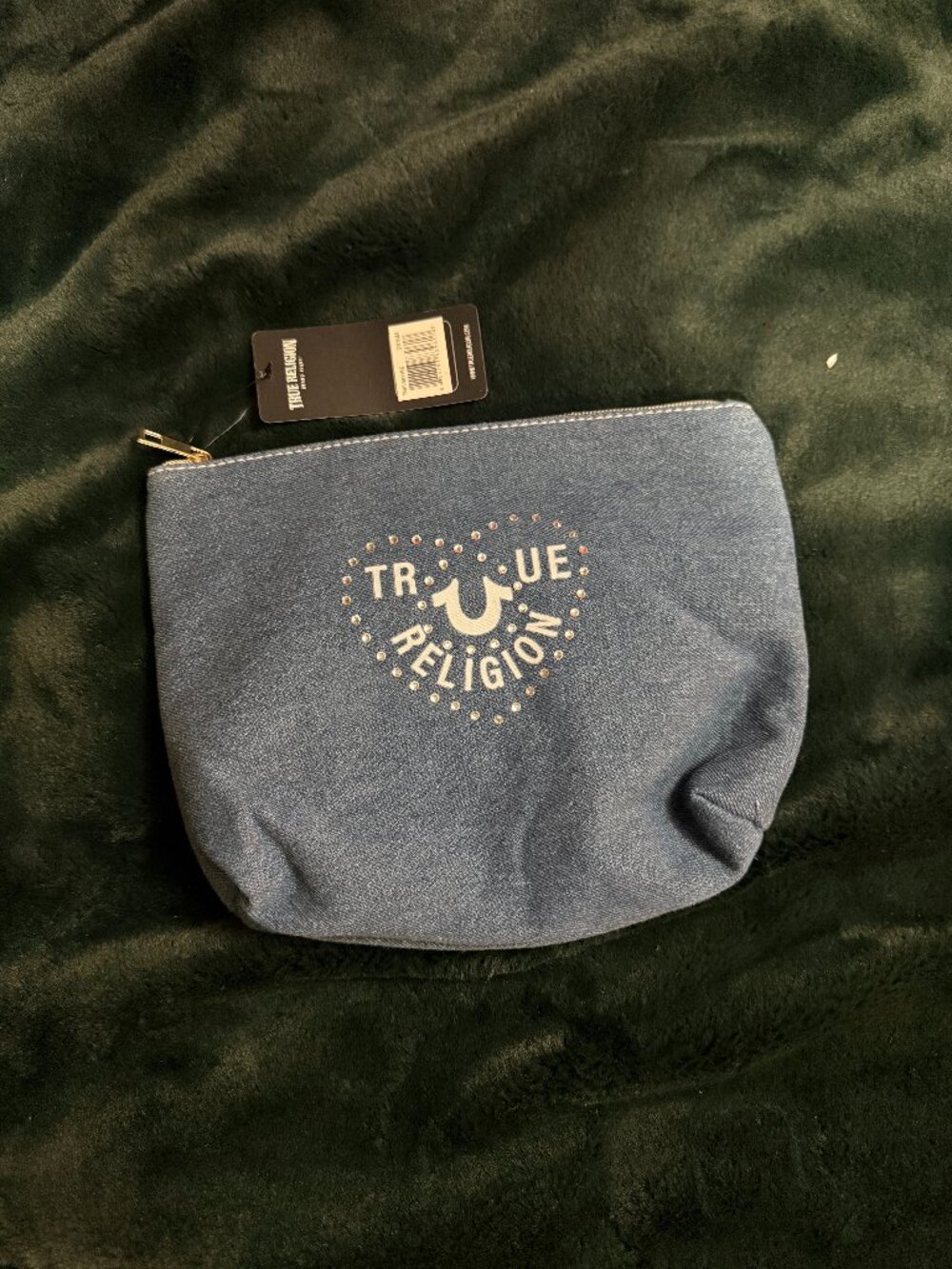 True Religion Denim Cosmetic Makeup Bag – New With Tags